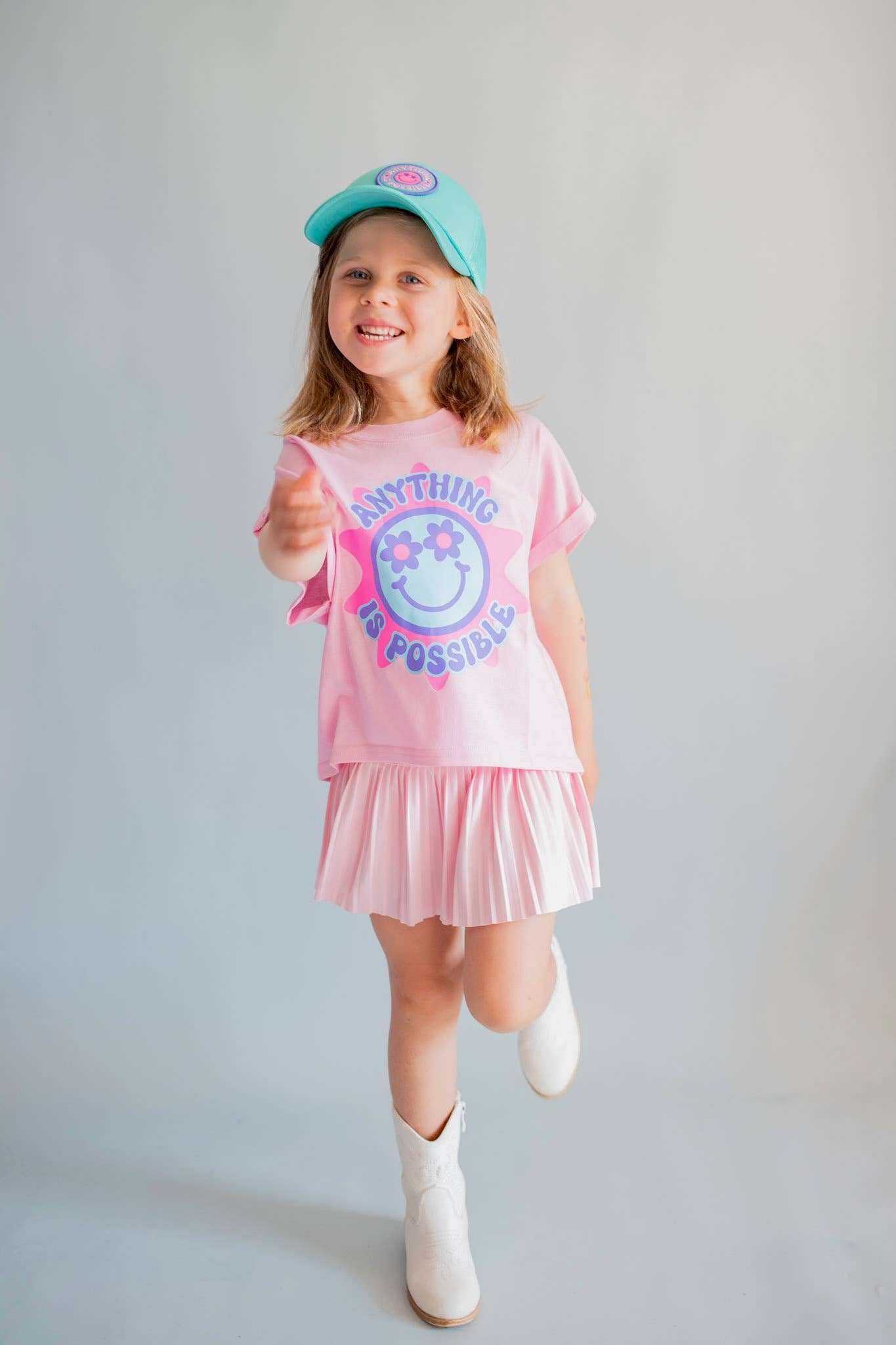 XOXO by Magpies Anything is Possible Printed Tee | Bubble Gum Pink