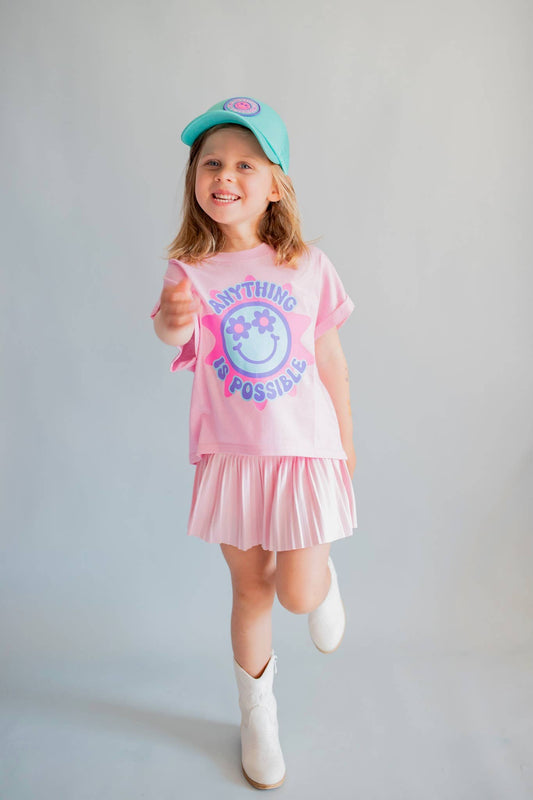 XOXO by Magpies Anything is Possible Printed Tee | Bubble Gum Pink