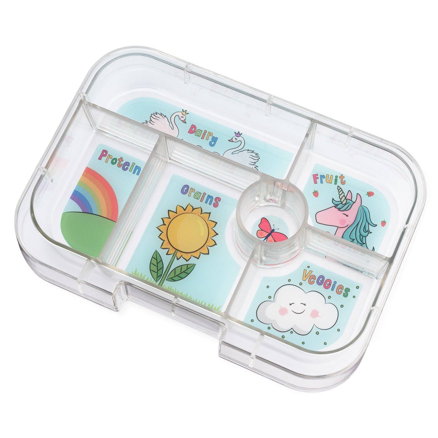 Leakproof Bento Lunch Box for Kids - Yumbox Miami Aqua (Unicorn)