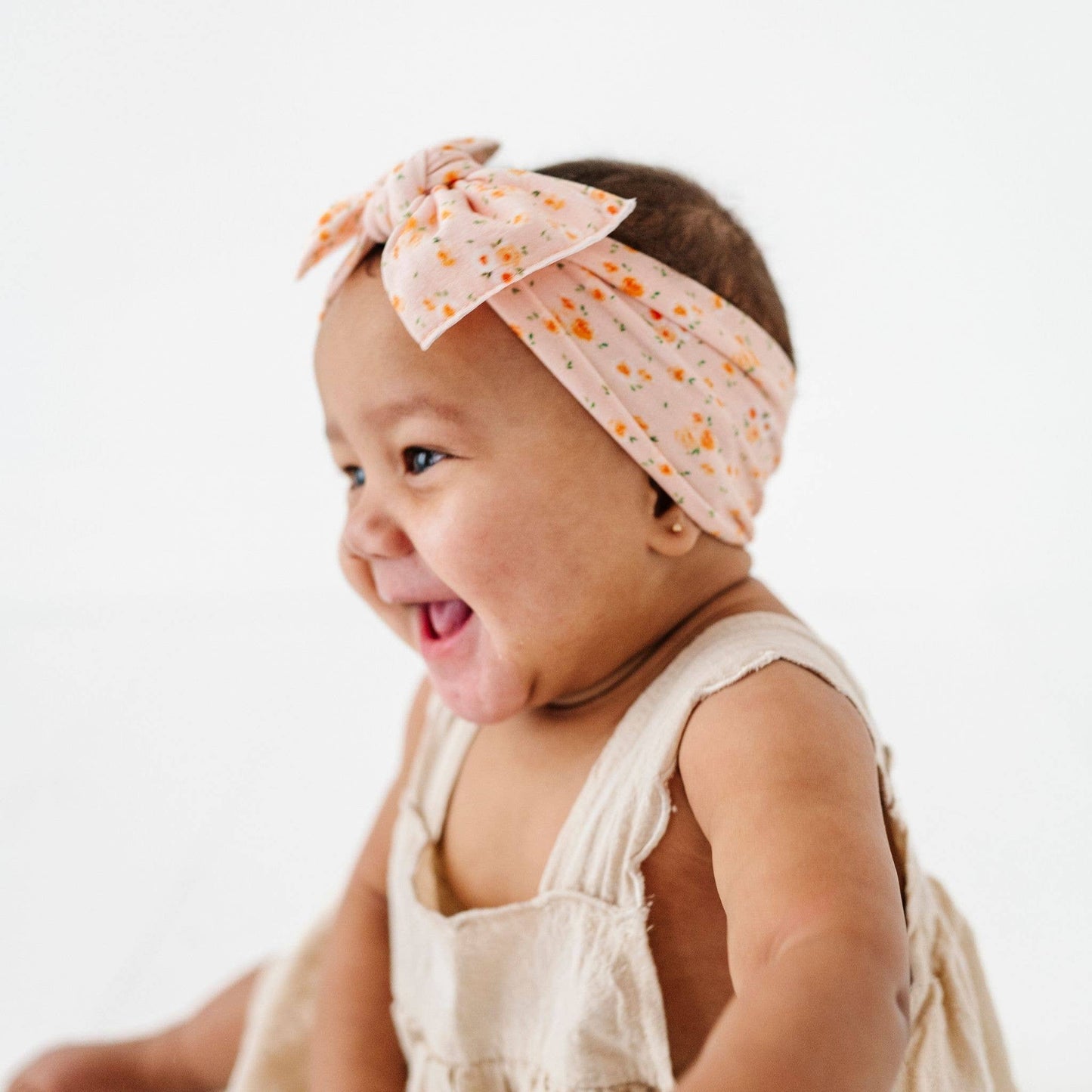 Baby Bling Printed Knot soft nylon headband