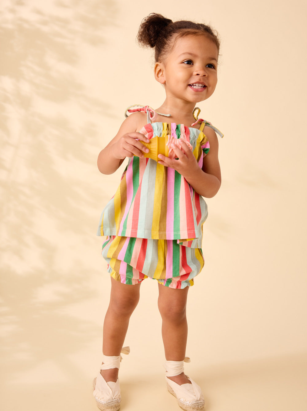 Tie Shoulder Baby Set San Sebastian Stripe