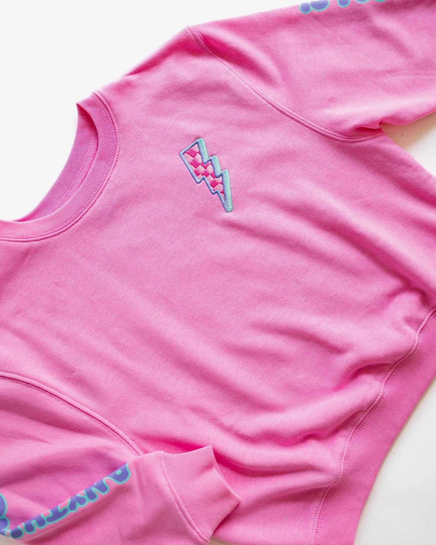 XOXO by Magpies Anything is Possible Lightning Sweatshirt | Berry Pink