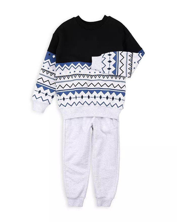 Sweatshirt & Jogger Knit Heather