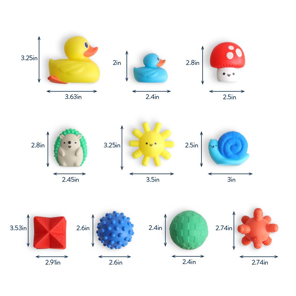 Itzy Splash Gift Set Soft Bath Toys