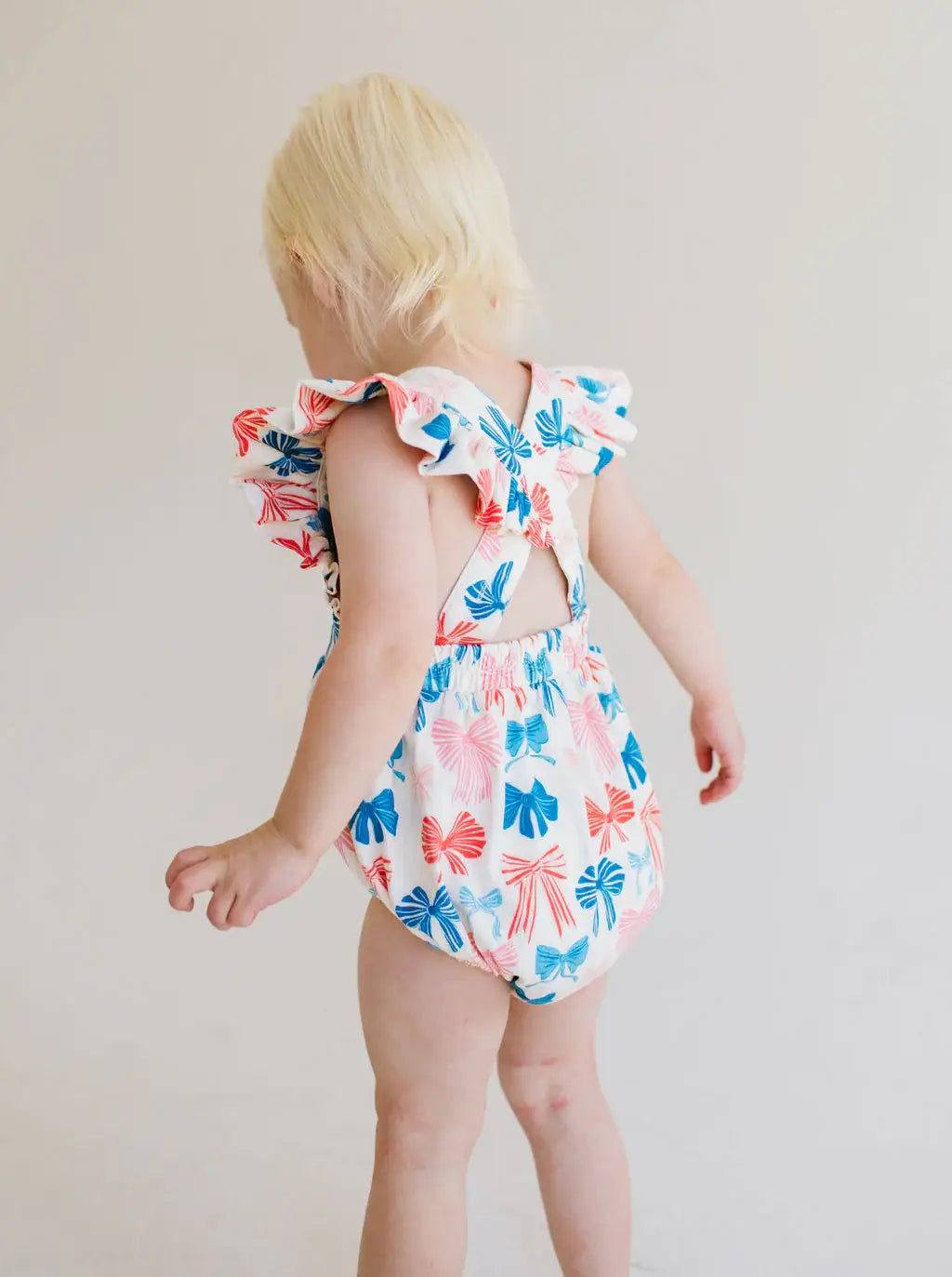 Emmy Bubble in Patriotic Bows | Baby