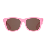 Candy Pink Navigator Sunglasses with Amber Lenses