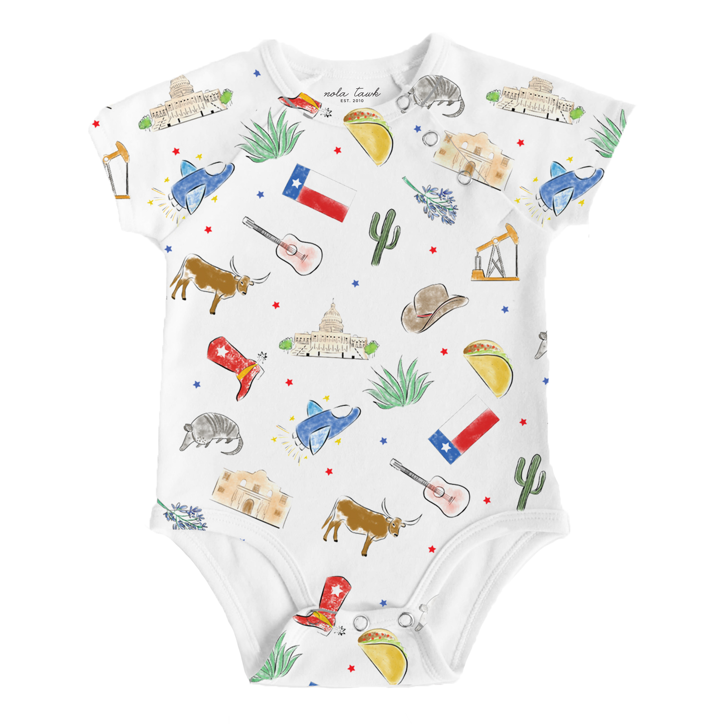 Texas Kids Organic Cotton Onesie