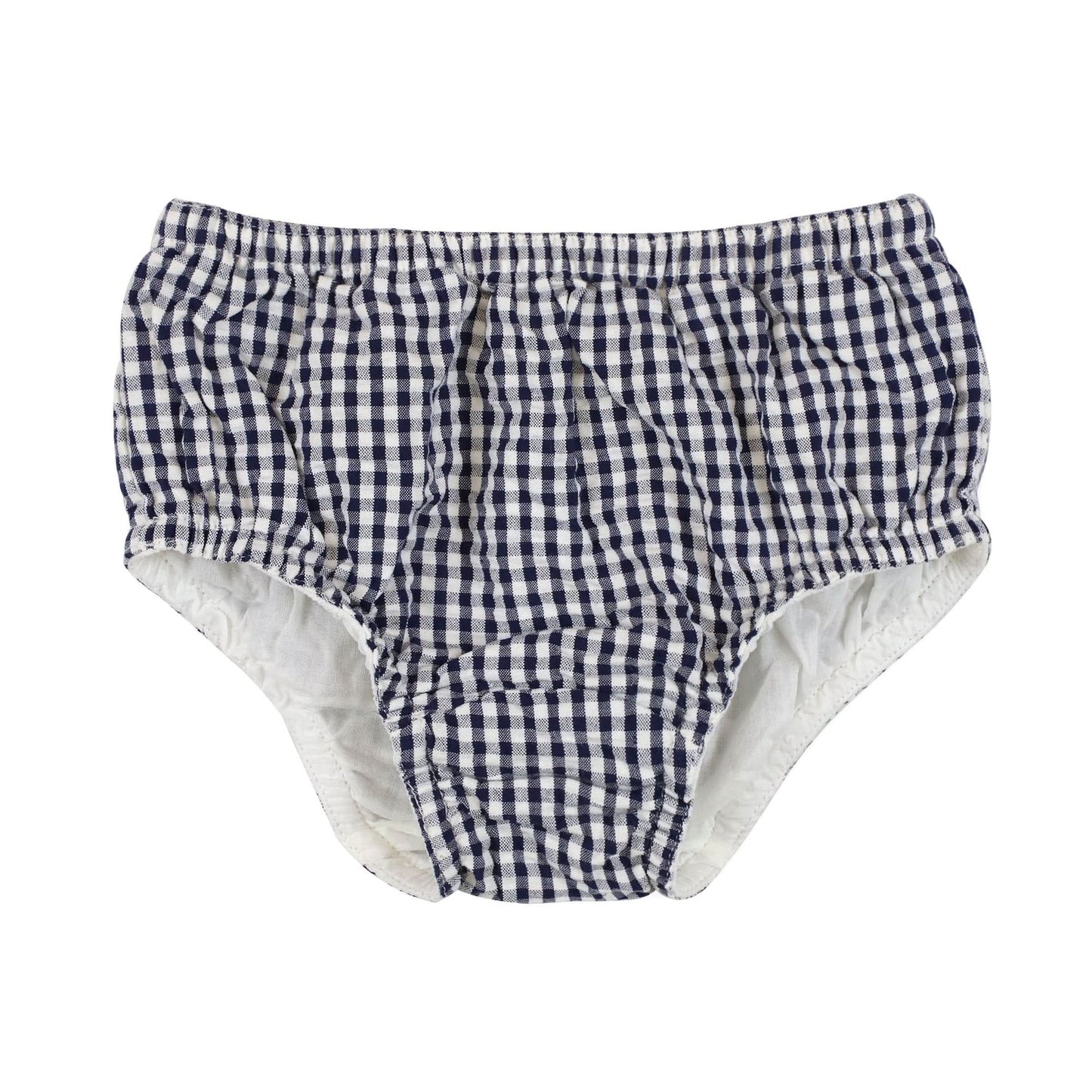 Organic Flyaway Back Set Navy Seersucker