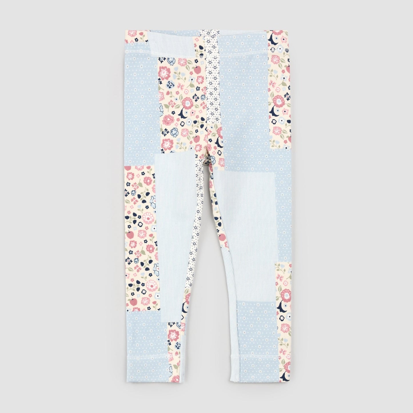 Floral Patchwork Print on Celestial Leggings
