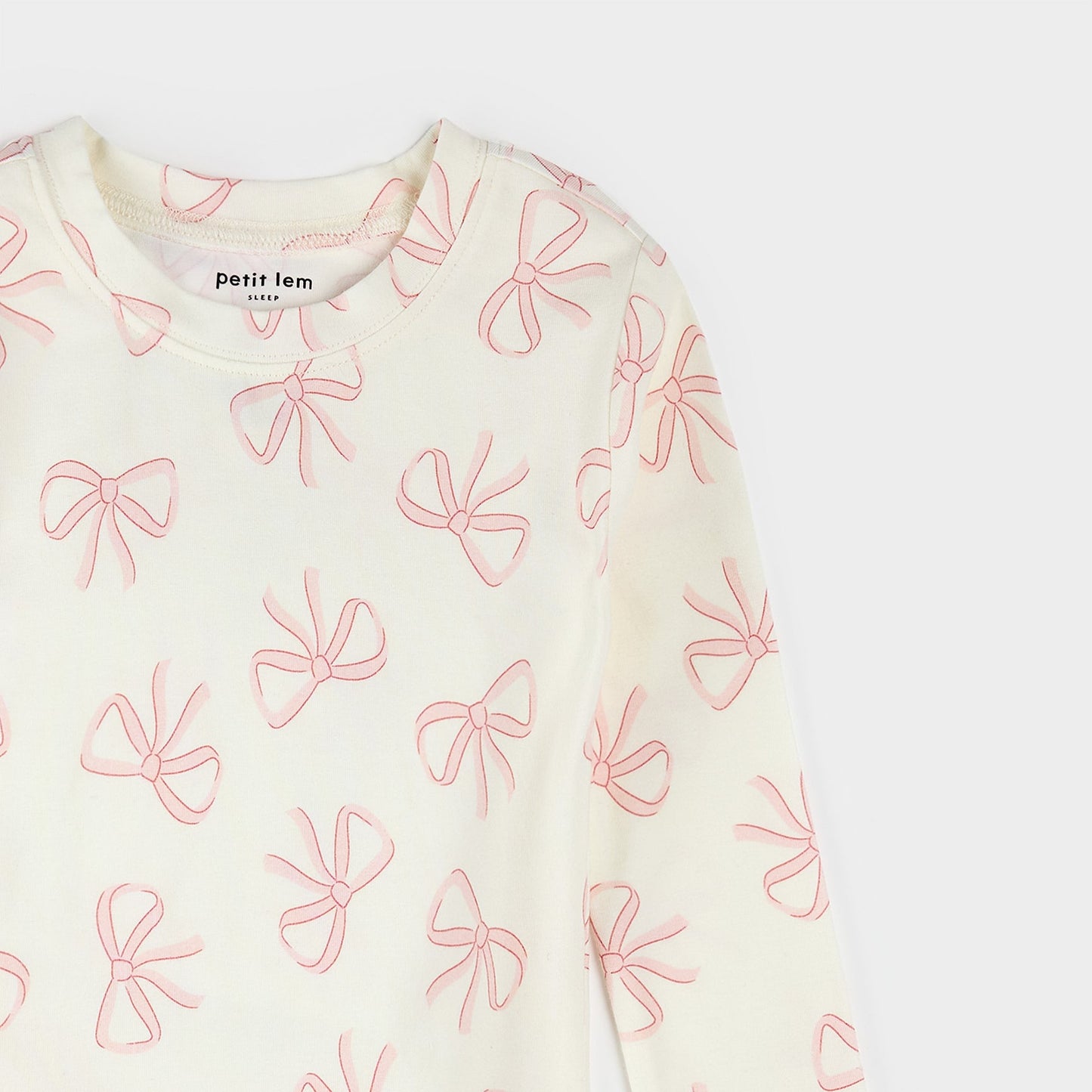 Bows Print on Ivory PJ Set