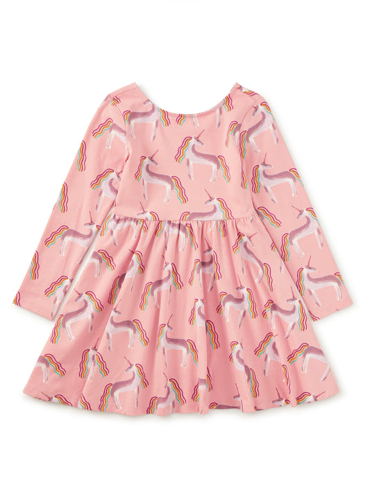 Printed Ballet Dress Rainbow Unicorn
