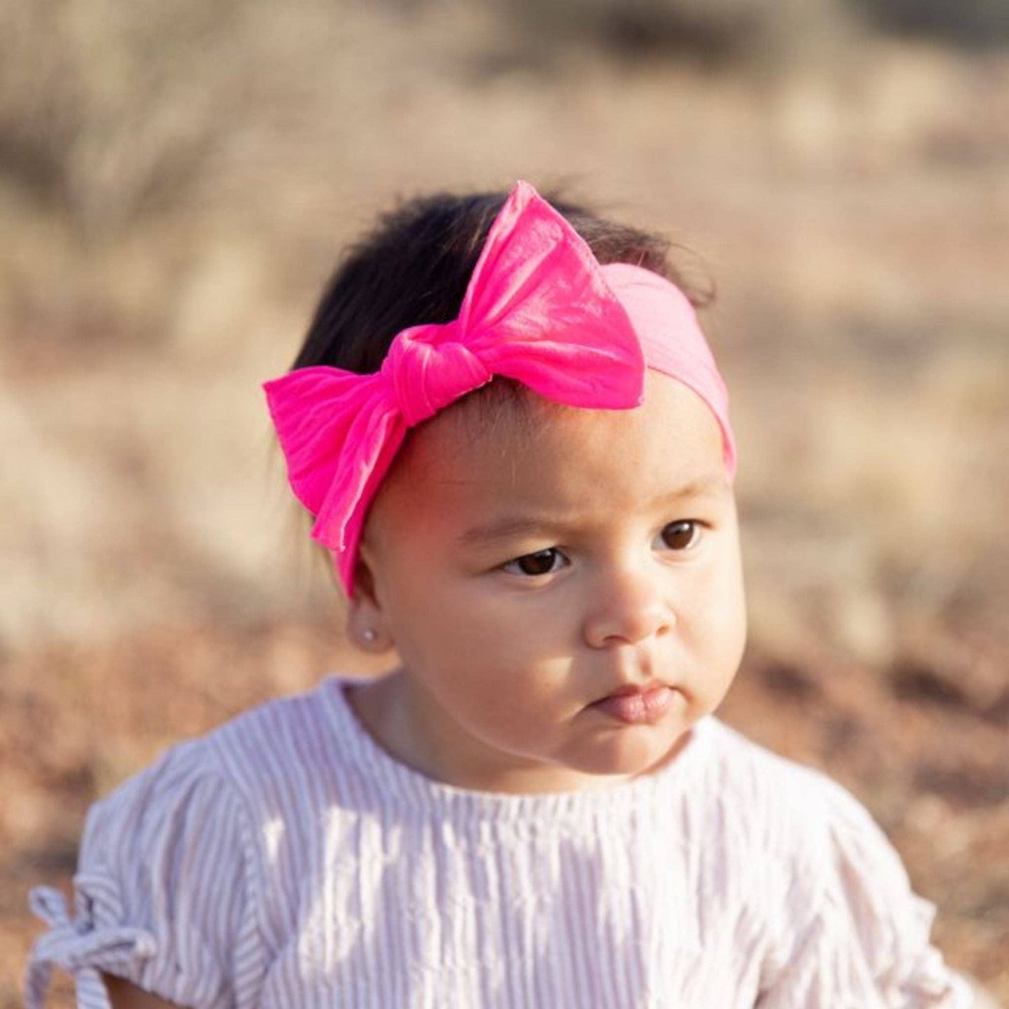 Baby Bling The Original Knot headband Neon pink