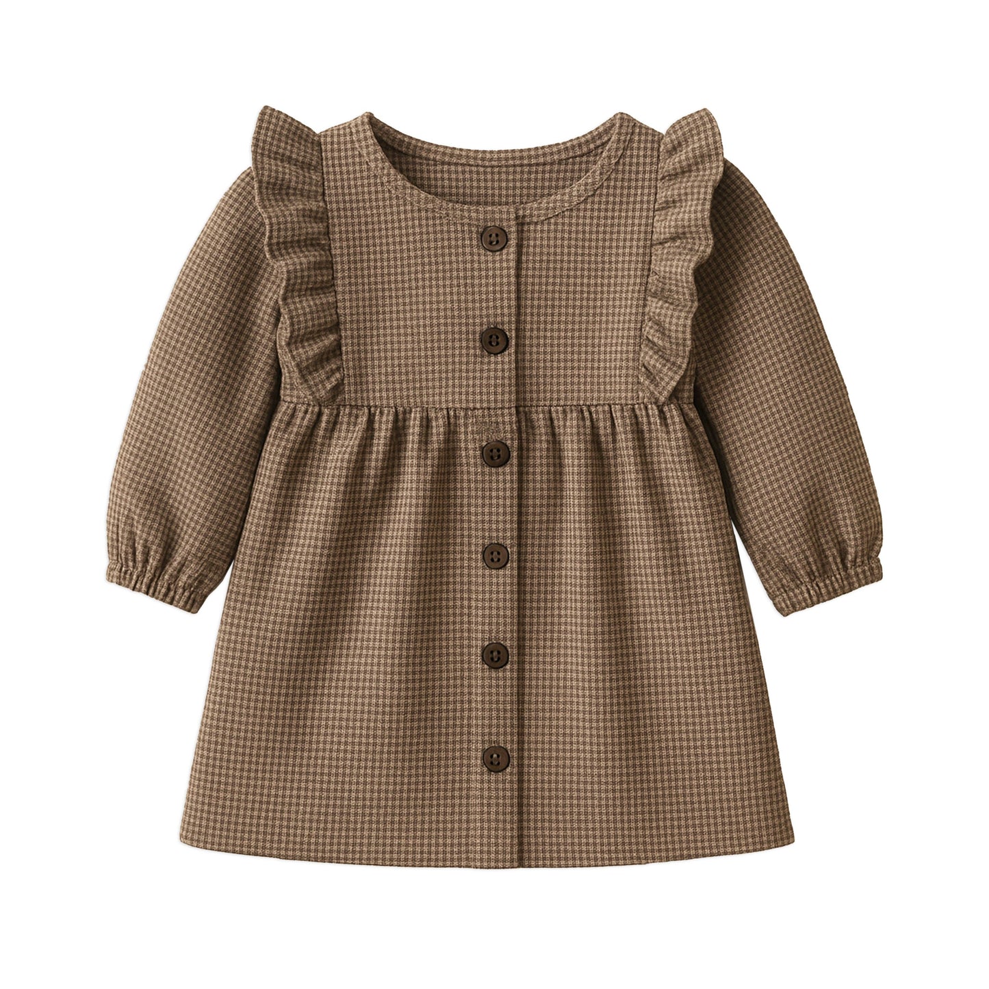 Rya Flannel Ruffle Dress