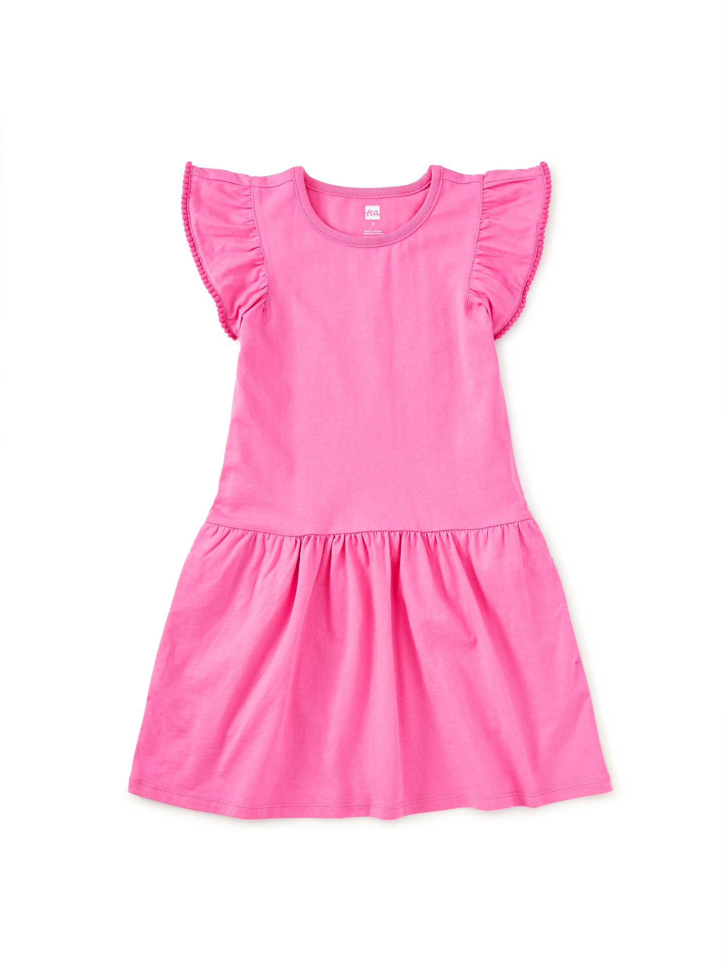 Pom Pom Flutter Dress Carousel Pink
