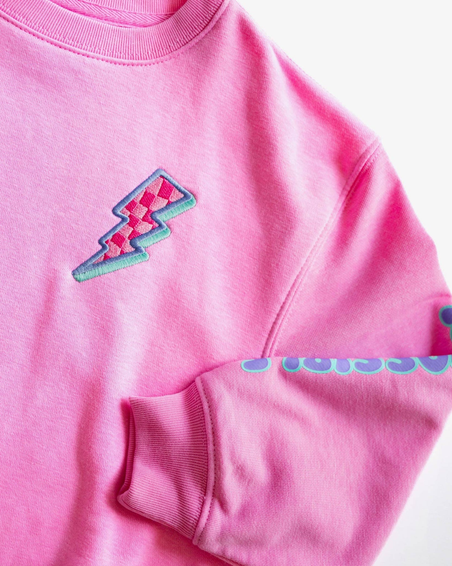 XOXO by Magpies Anything is Possible Lightning Sweatshirt | Berry Pink
