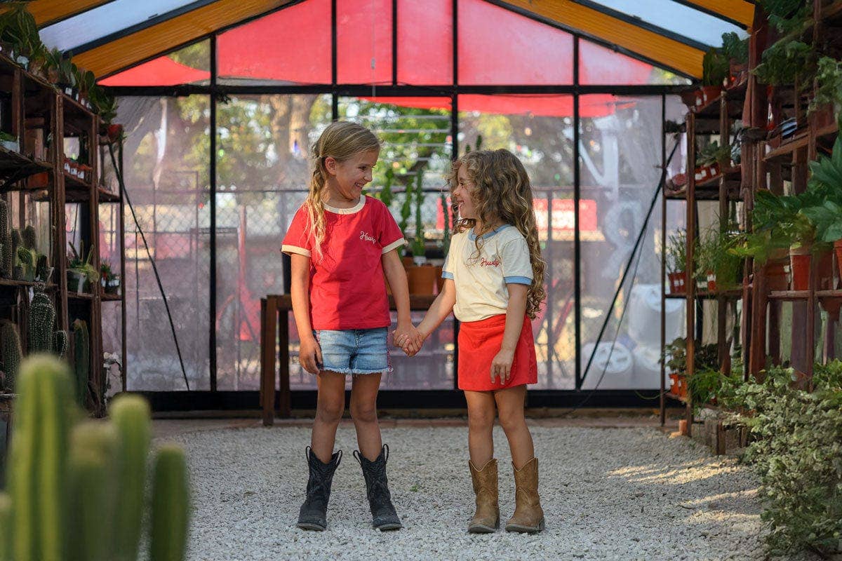 Howdy Vintage Ringer | Red (Youth)