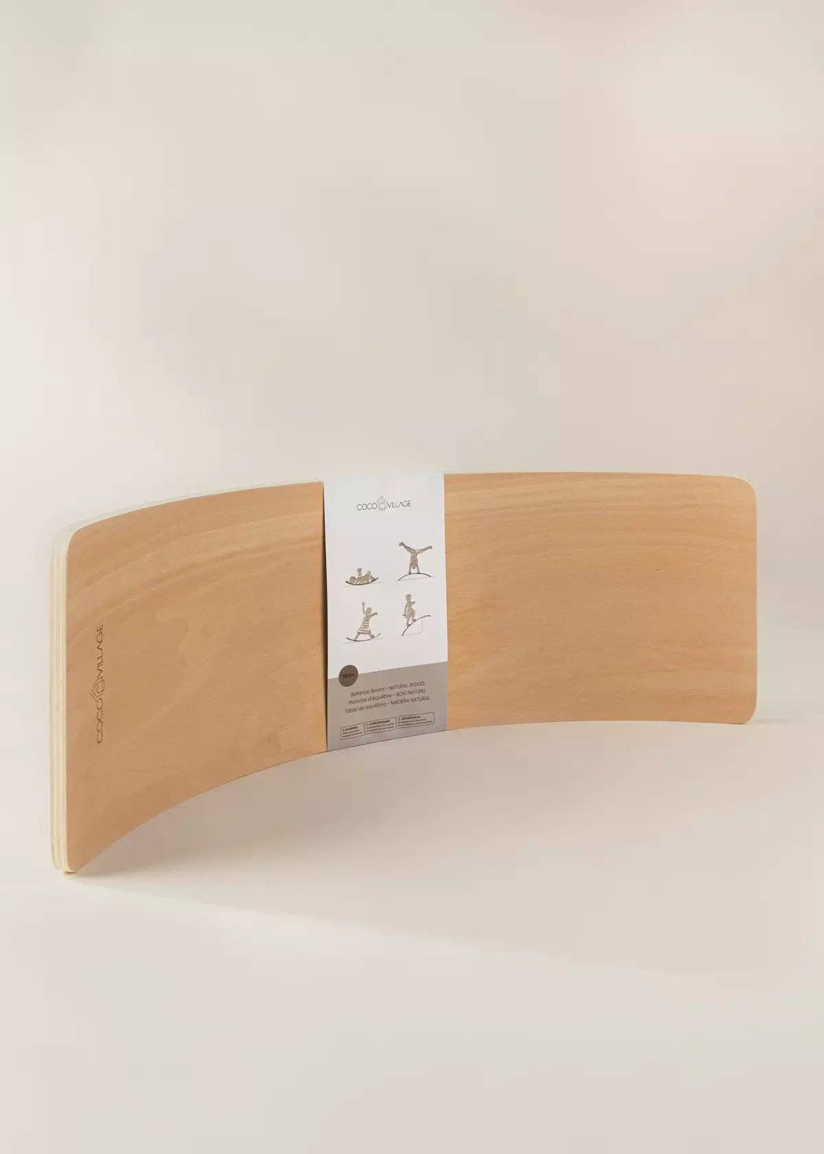Balance Board - Natural Wood