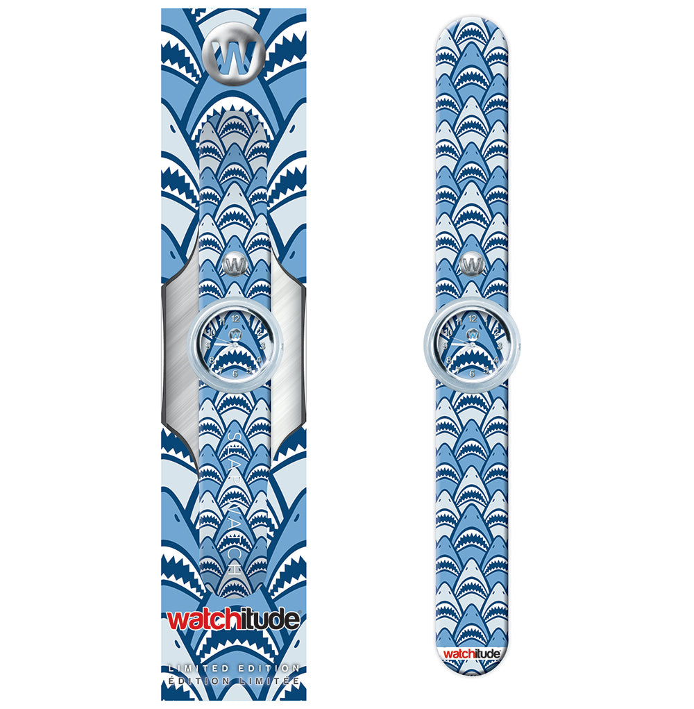 Shark frenzy - Watchitude Slap Watch