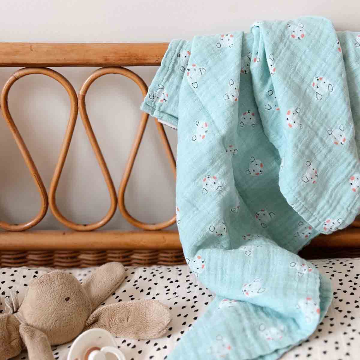 BIANCA SWADDLE TEDDY BLUSH BLUE