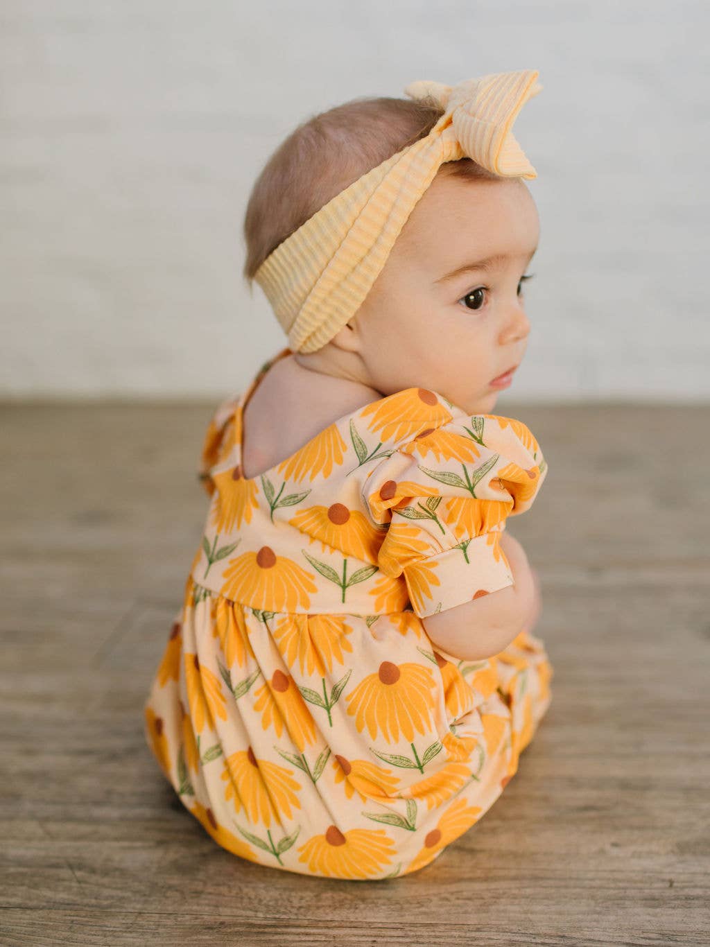 Puffed Rosie Romper in Sunflower