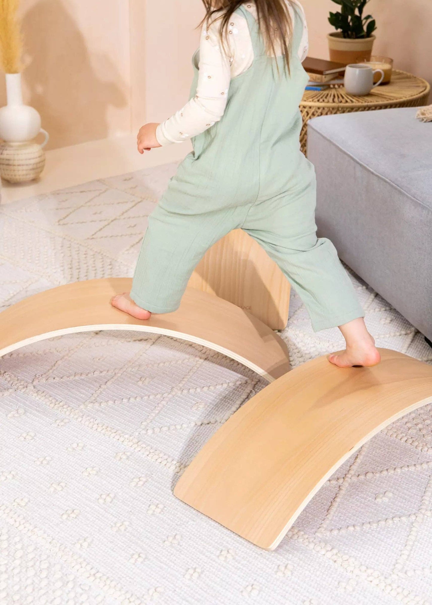 Balance Board - Natural Wood