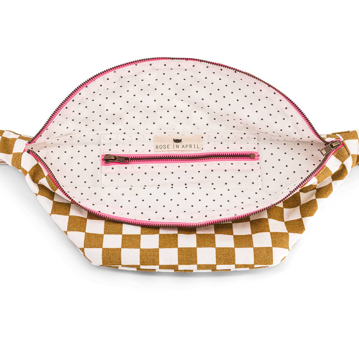 WOMEN BUM BAG CHECKERBOARD CARAMEL