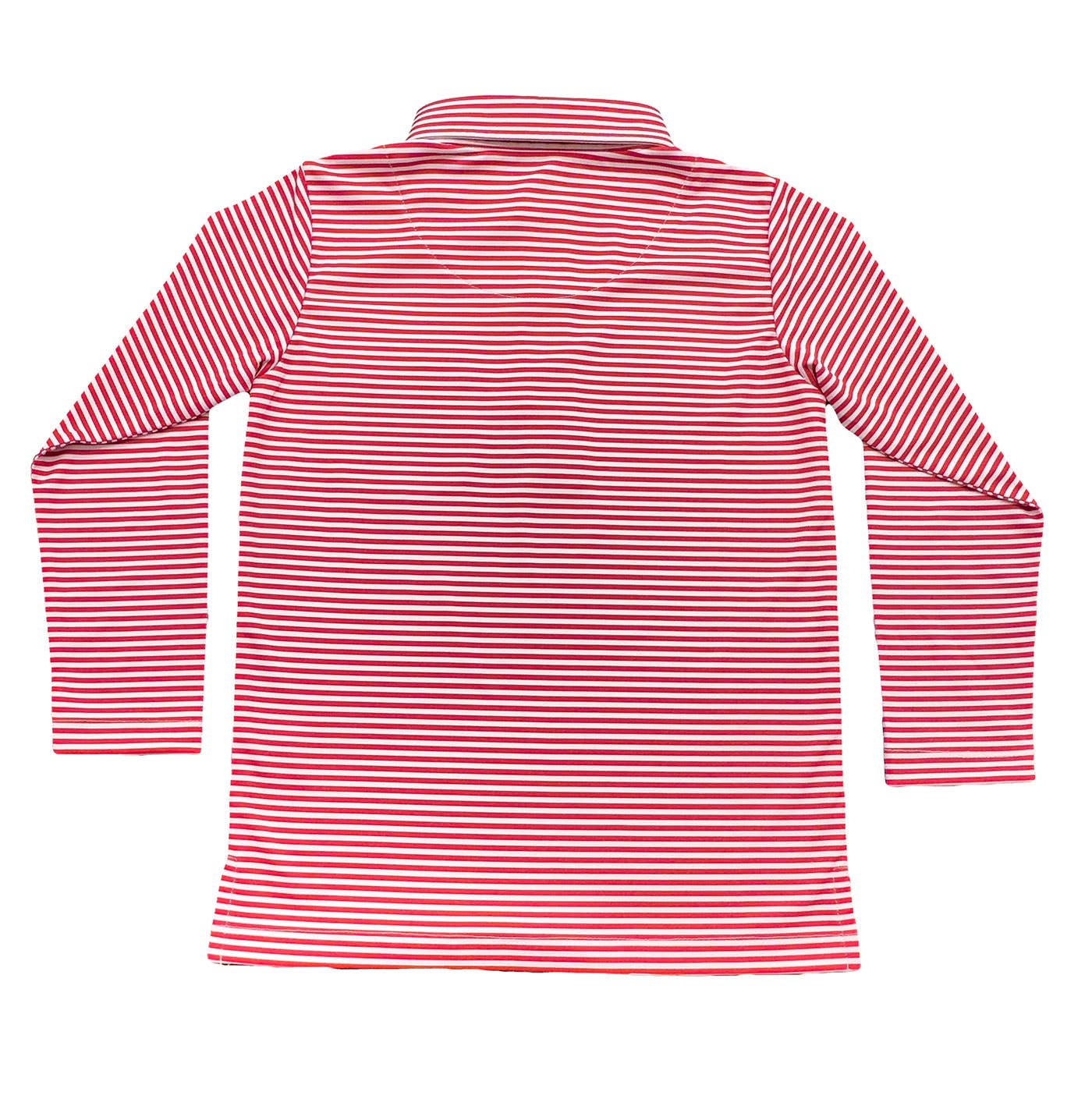 Boys Inshore Performance Polo LS - Red Stripe