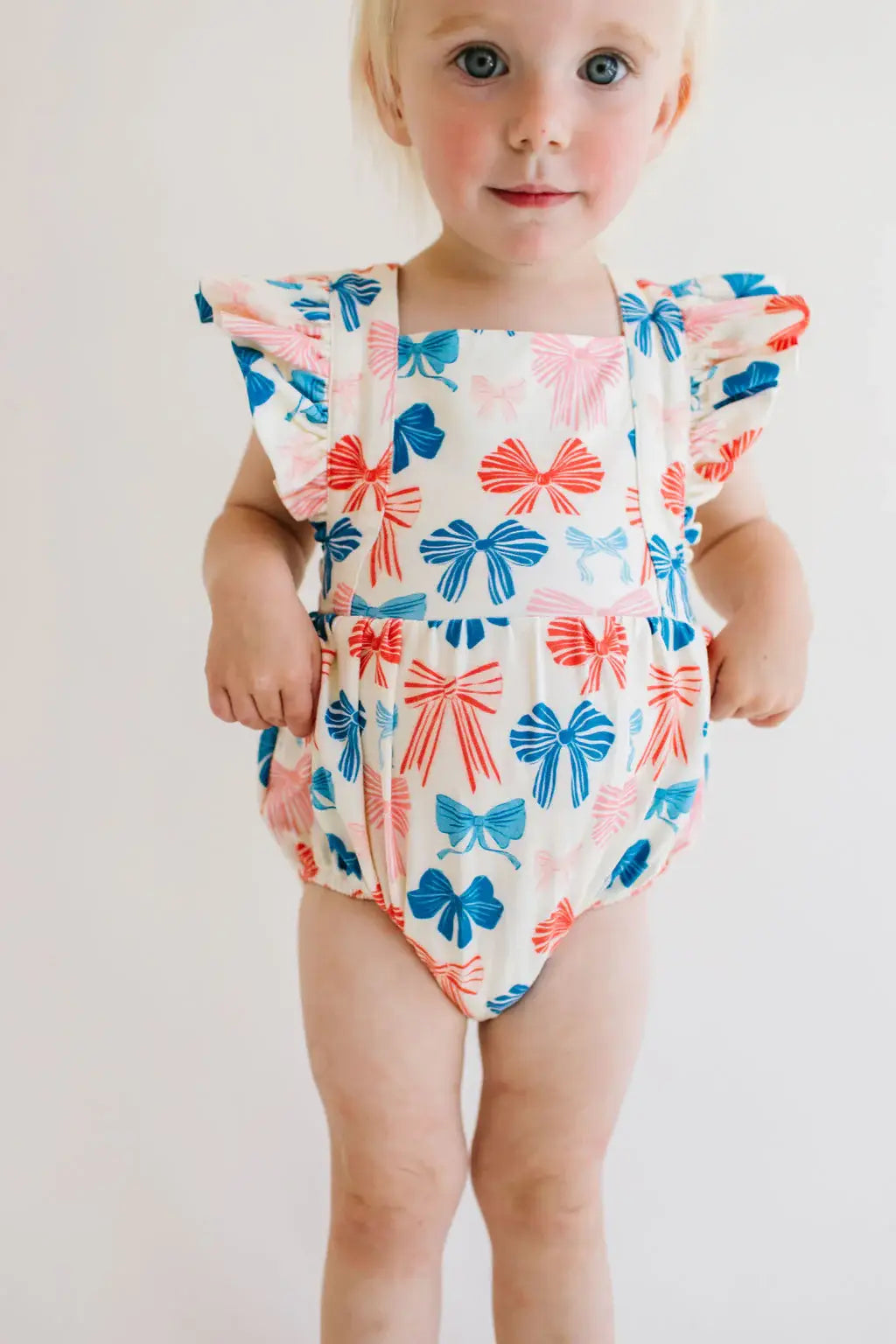 Emmy Bubble in Patriotic Bows | Baby