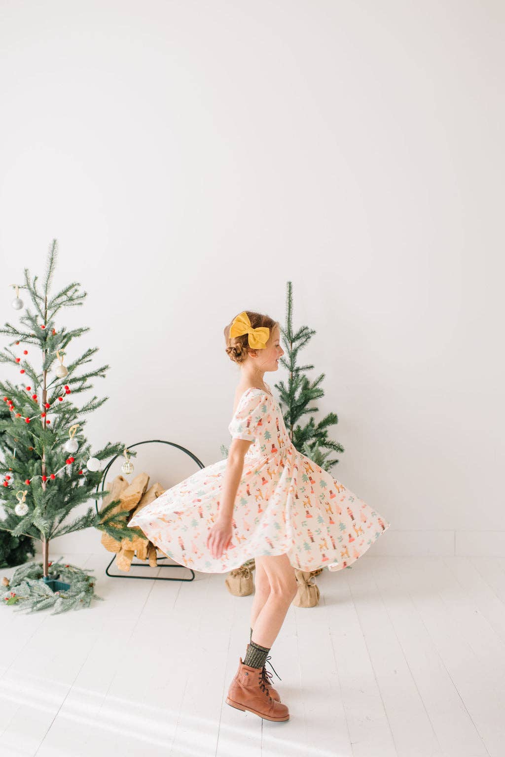 Puff Dress in Nutcracker | Girls Christmas Dress