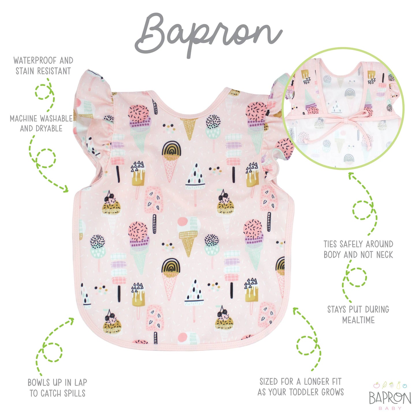 Pink Ice Cream Bapron