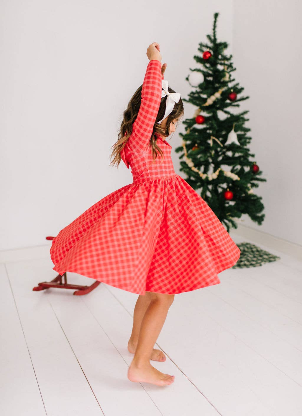 Rubina Dress in Red Picnic Plaid