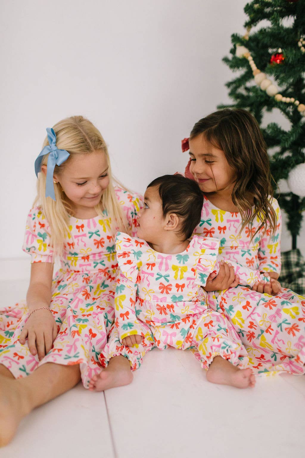 Gwendolyn Dress in Holiday Bows | Girls Dress