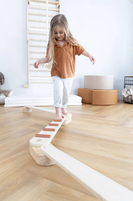 Wooden Balance Beams Set - Stripes