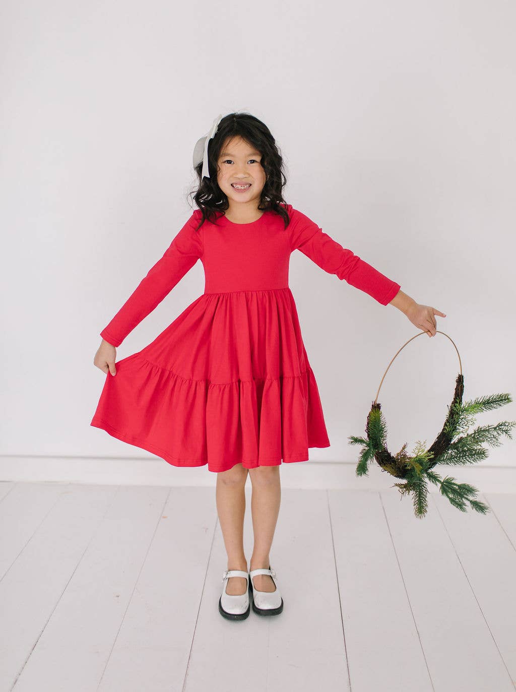 Gwendolyn Ruffle in Scarlet | Girls Dress