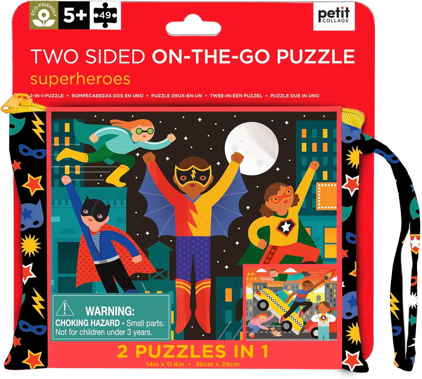 Jigsaw Puz 2 Sided Superheroes