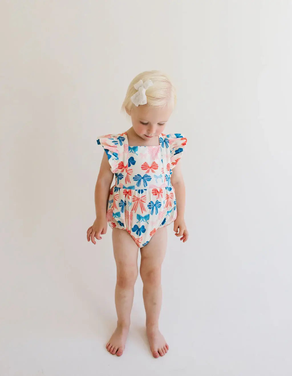 Emmy Bubble in Patriotic Bows | Baby
