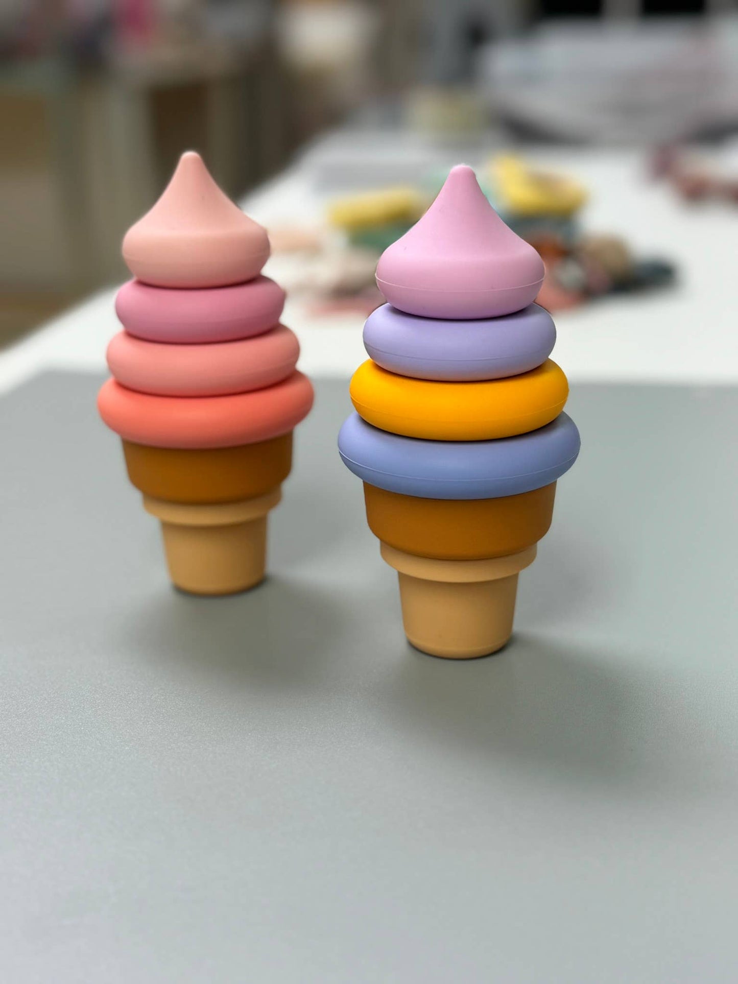 Silicone Stacking Ice Cream Teether BPA Free