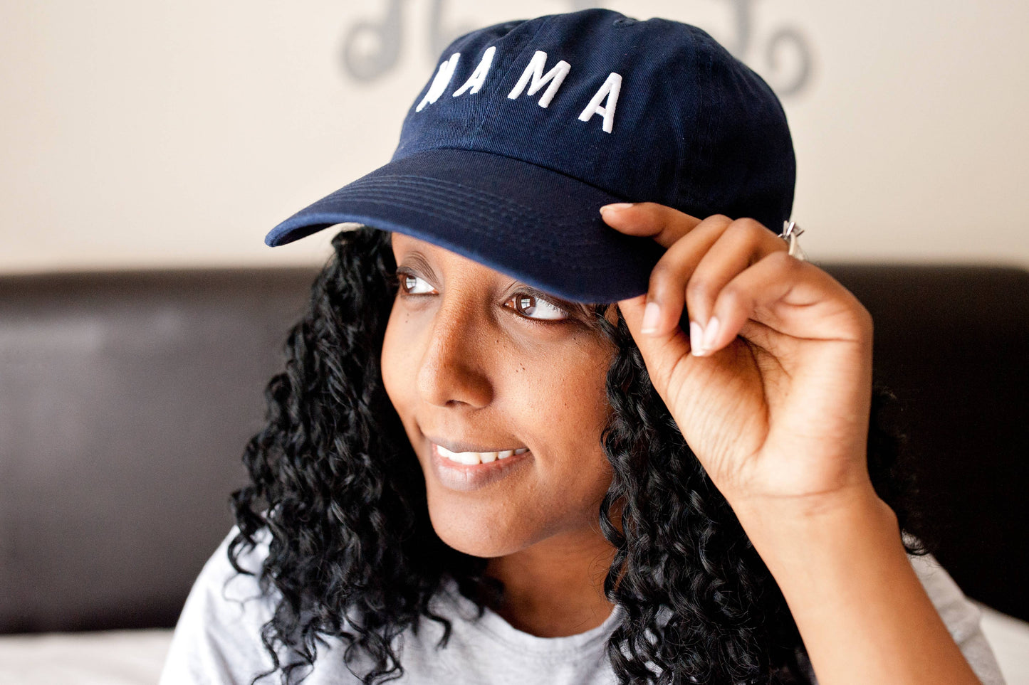 Navy Mama Hat