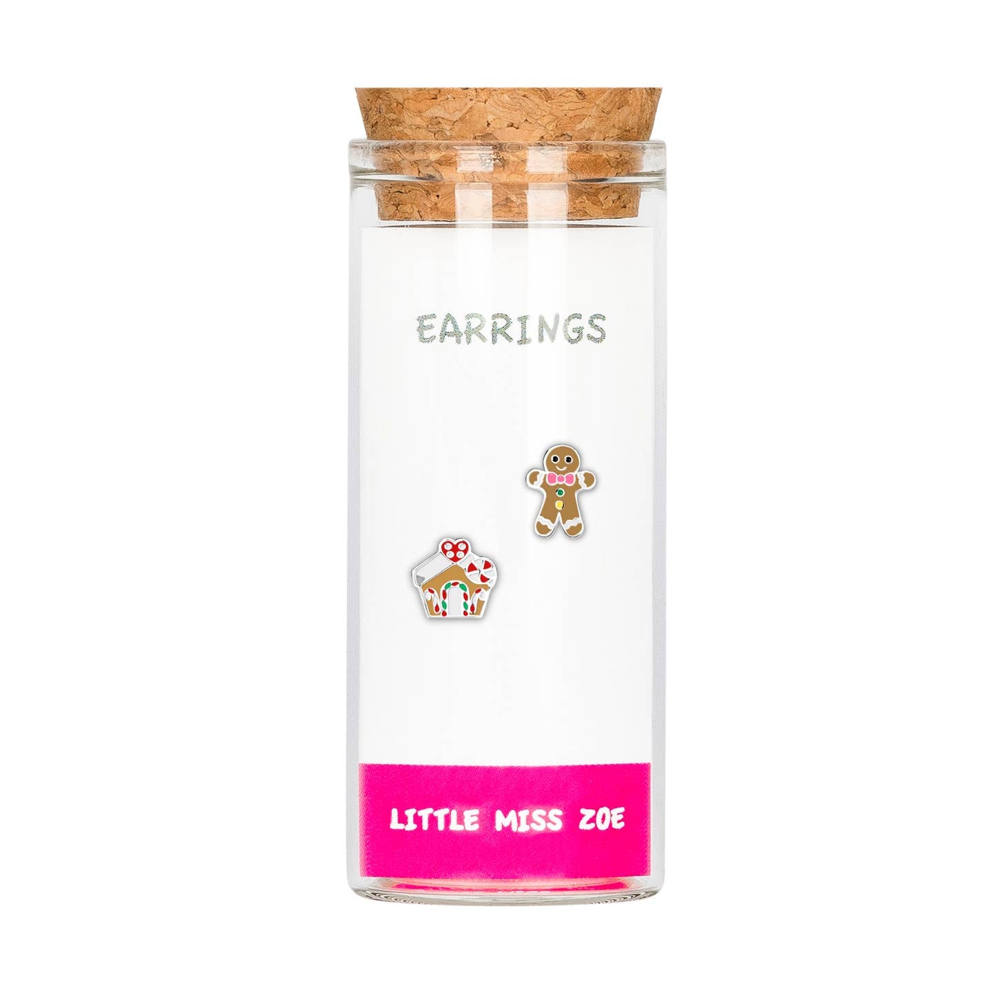 Stud Kids Earrings in a Bottle-Gingerbread