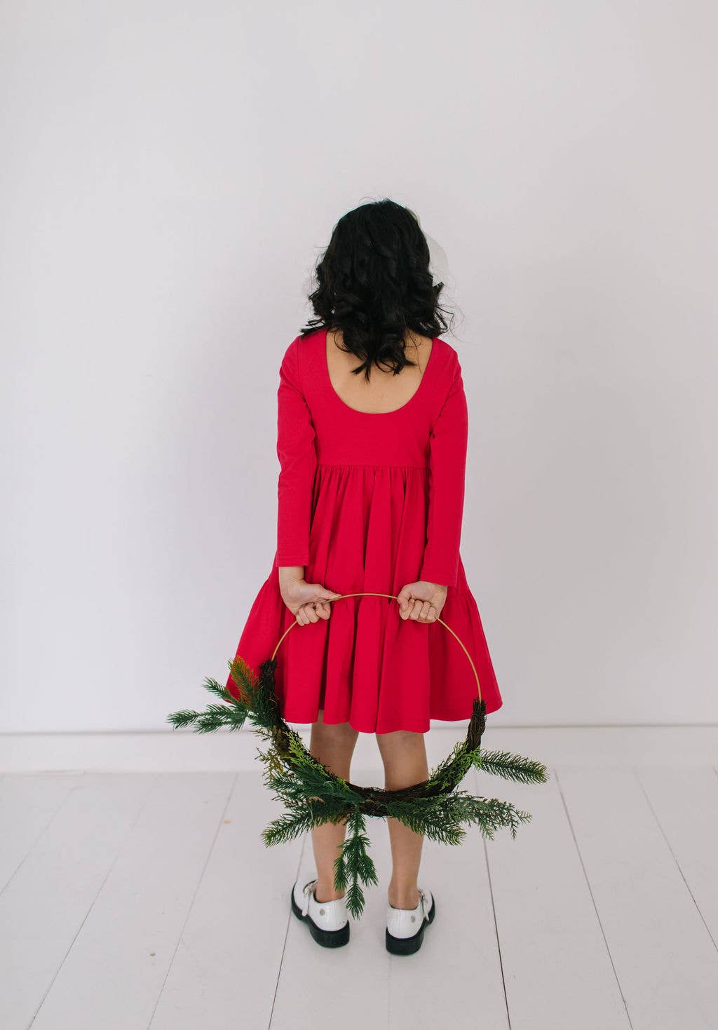 Gwendolyn Ruffle in Scarlet | Girls Dress