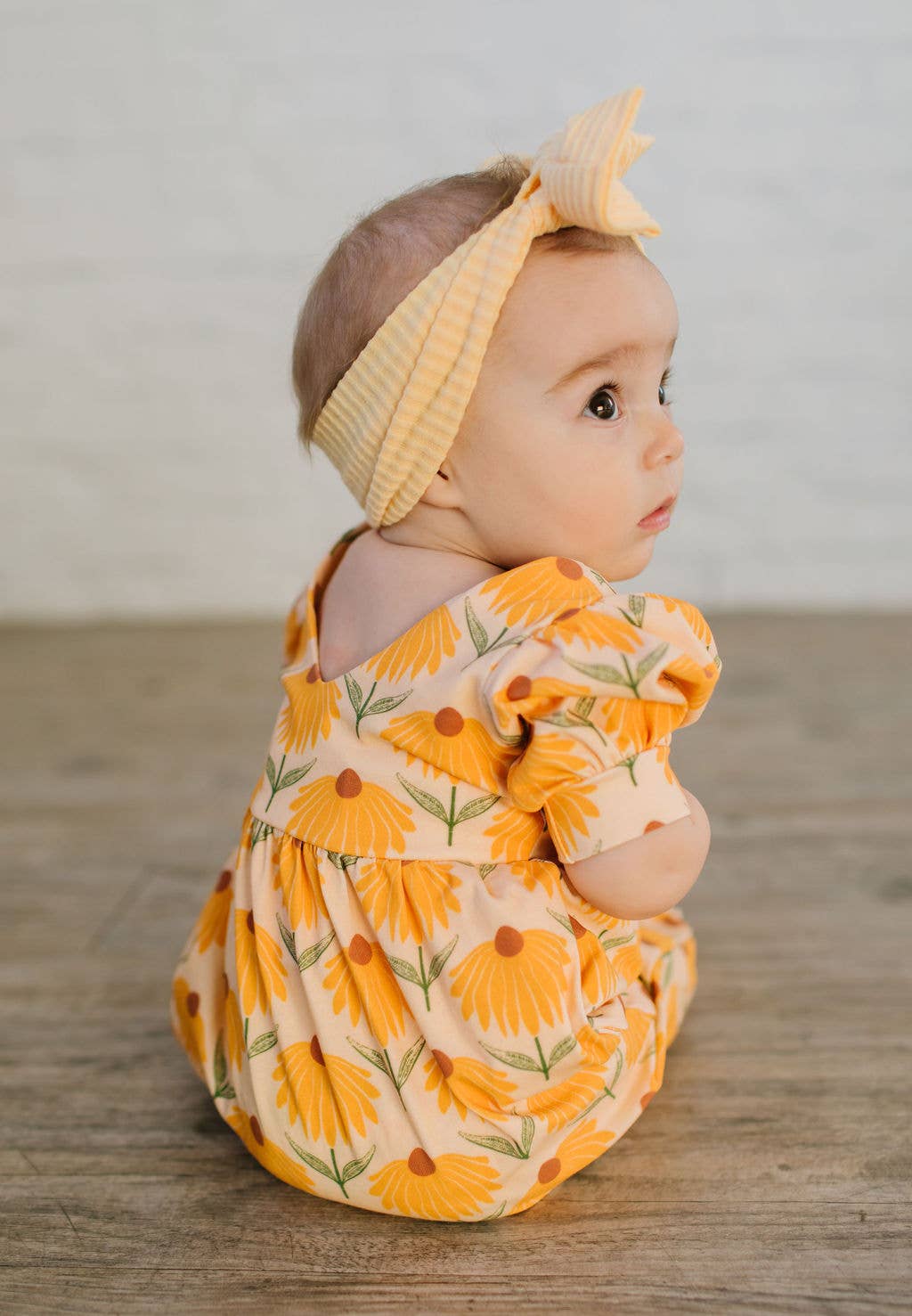 Puffed Rosie Romper in Sunflower
