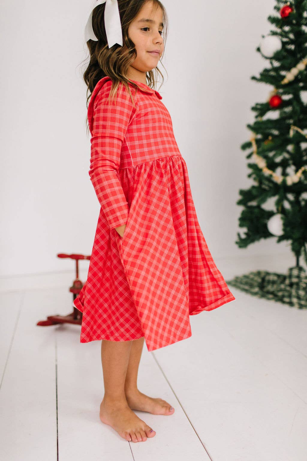 Rubina Dress in Red Picnic Plaid