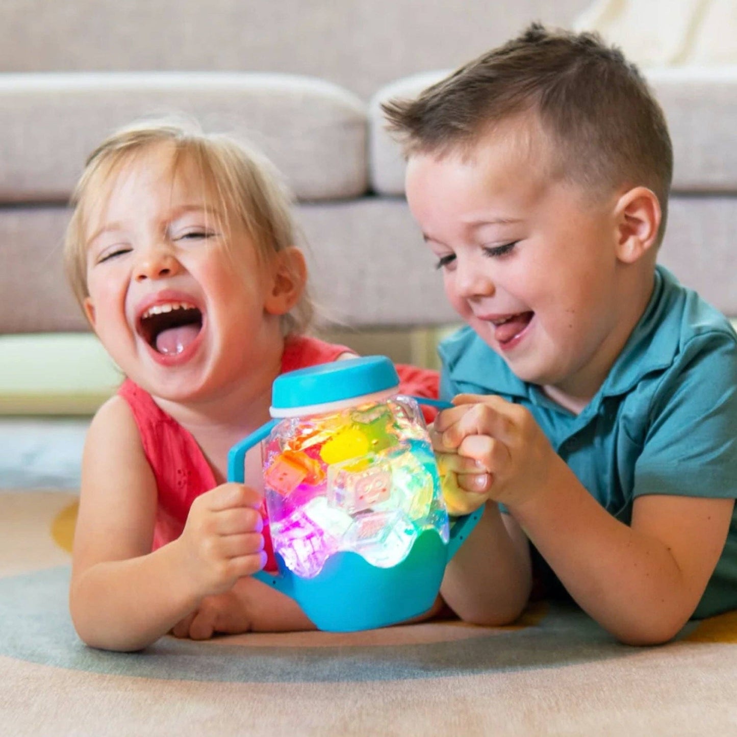Blue Sensory Play Jar