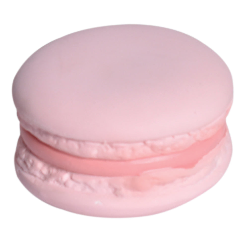 Macaroon Natural Rubber Teether/Rattle