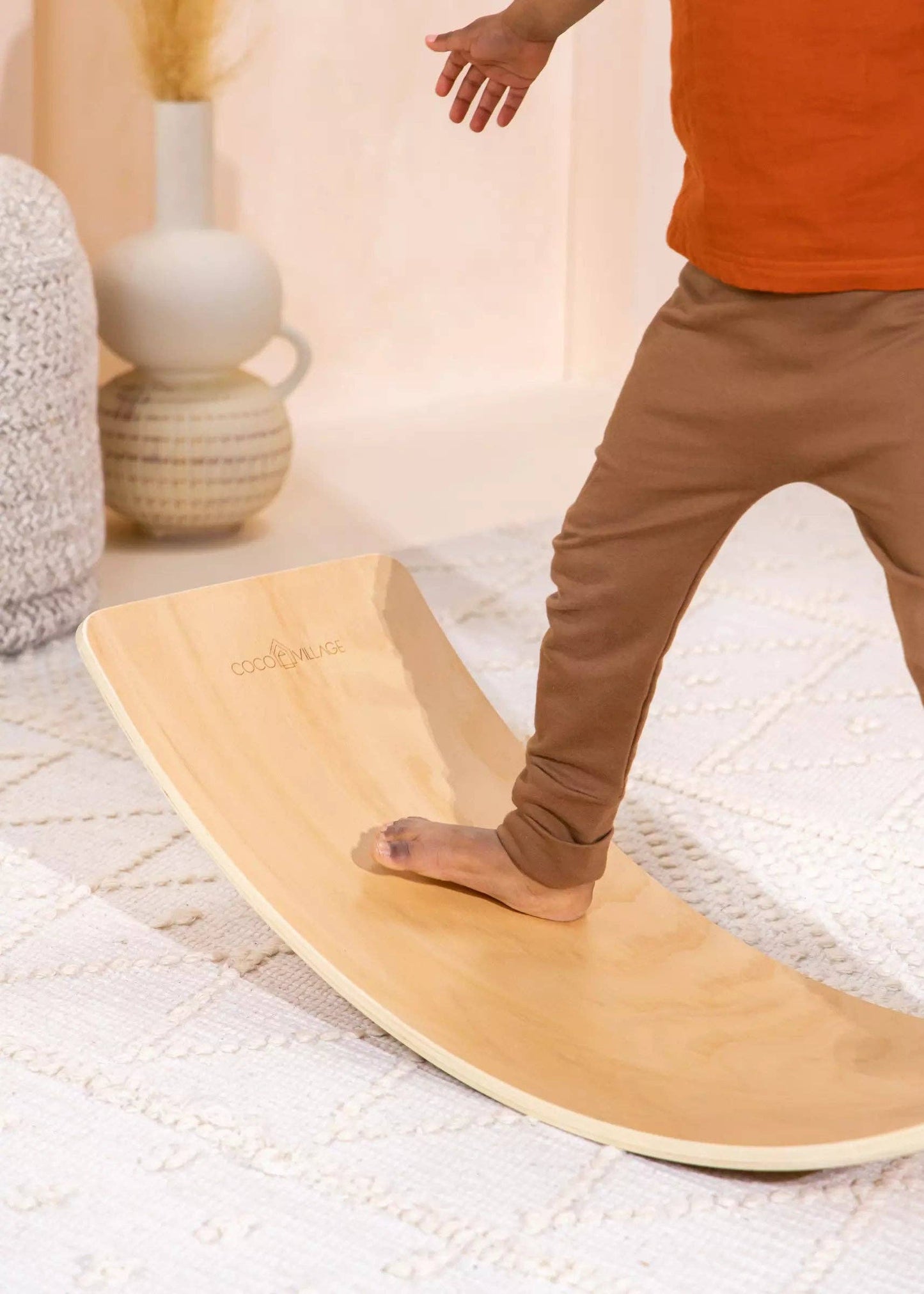 Balance Board - Natural Wood