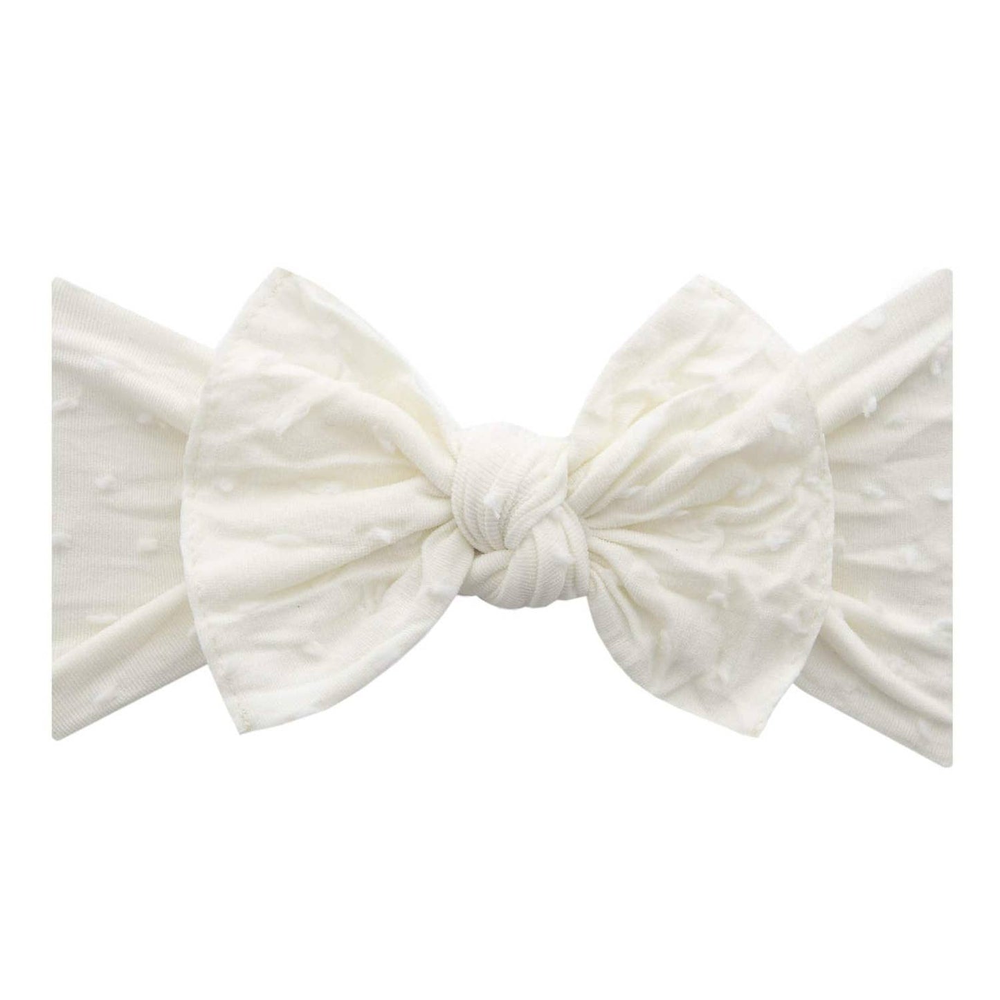 Baby Bling Shabby Dot Knot Soft Nylon Headband