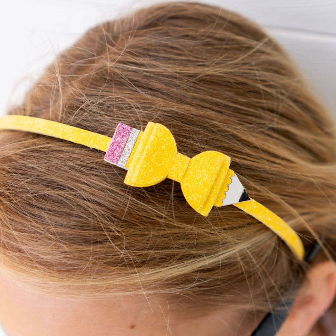 Pencil Bow Headband - Hair Accessories For Kids