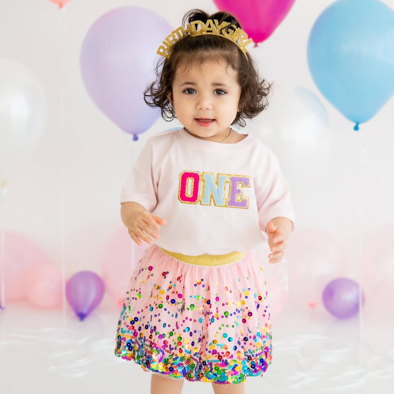 Pink Confetti Tutu Dress Up