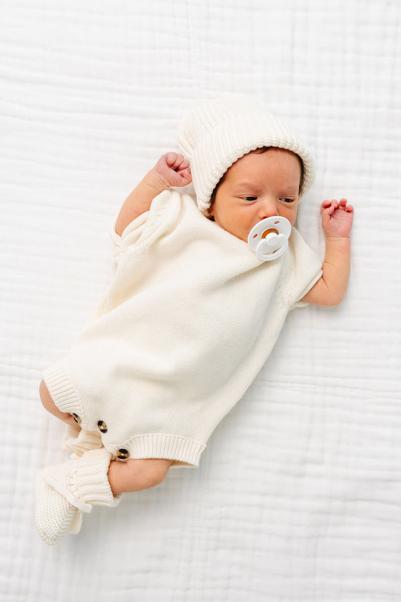Knit Onesie Ivory