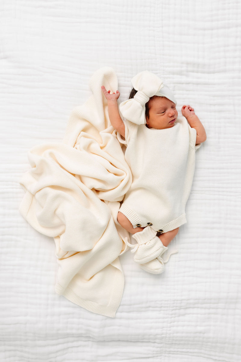 Knit Onesie Ivory